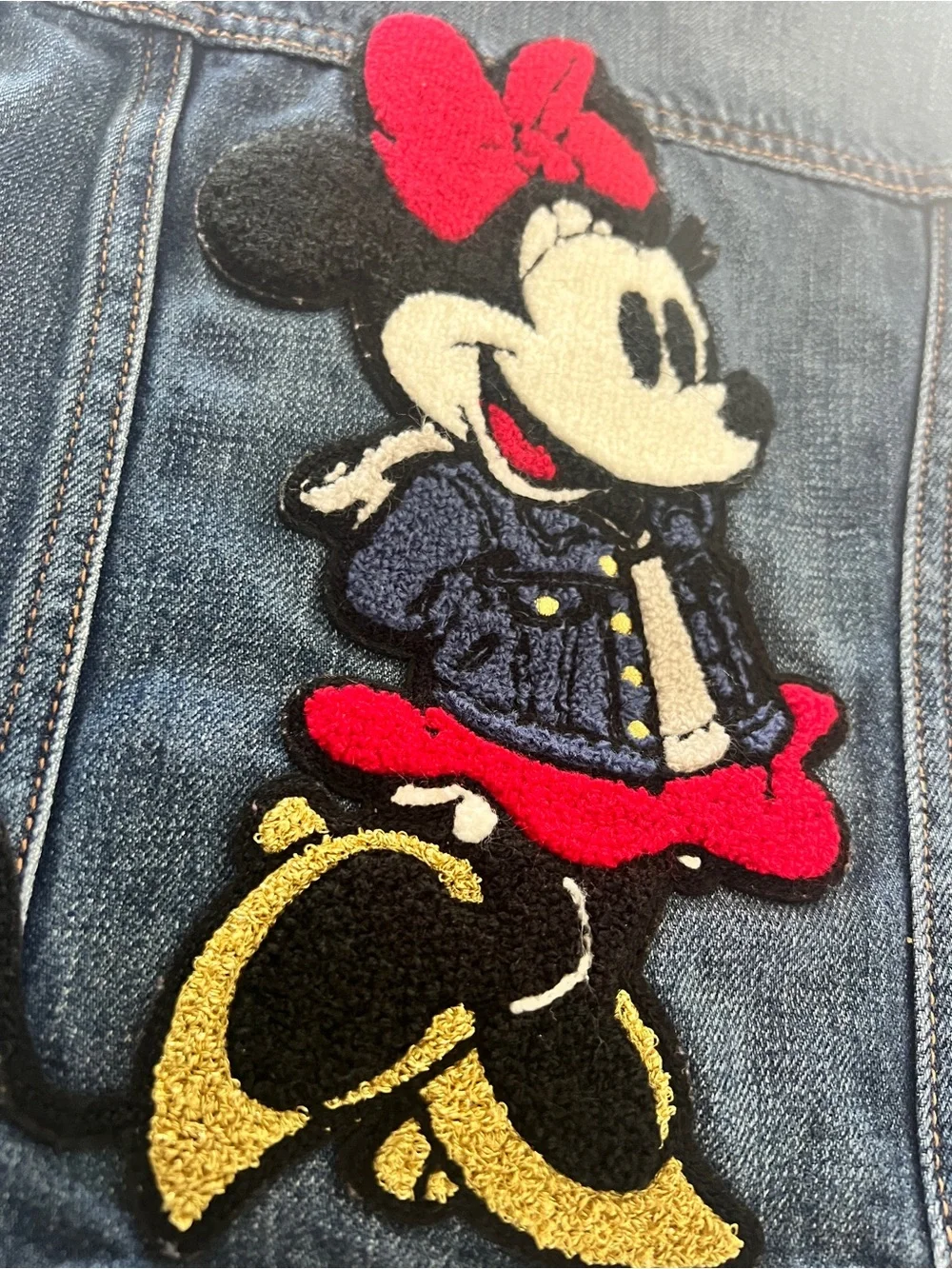GAP Kids Classic Blue Denim Jacket Disney Minnie Mouse 4T